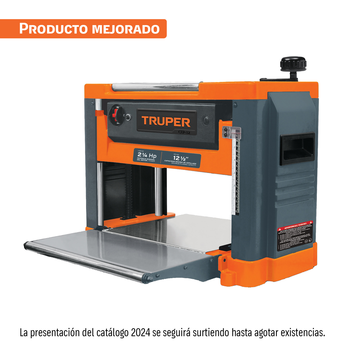 CEPILLO PORTATIL REBAJADORA 12.5 PLG TRUPER